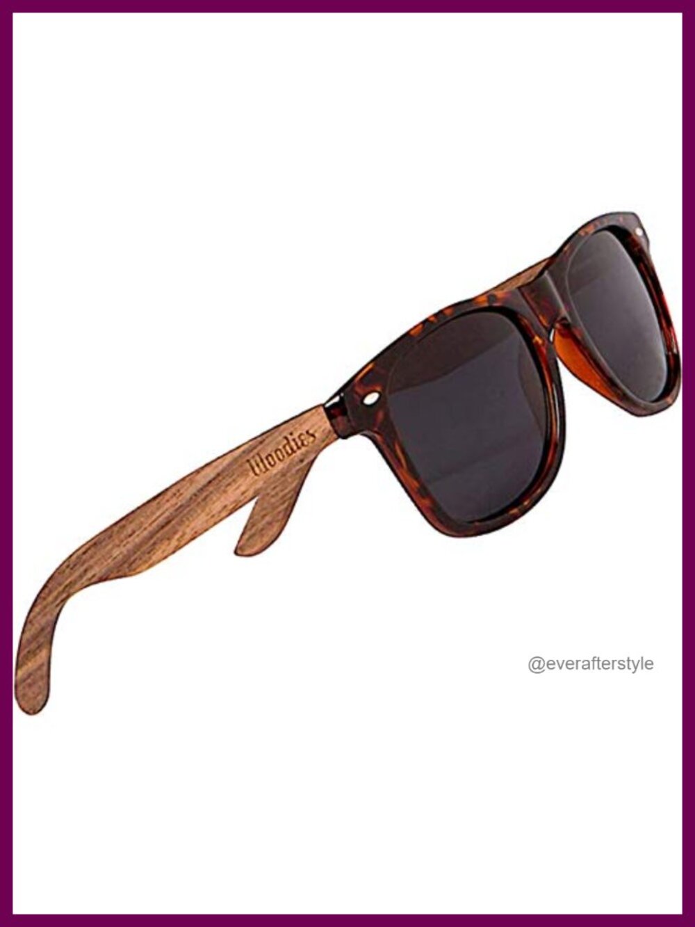 Walnut Wood Tortoise Polarized Sunglasses UV Protection Retro Unisex
